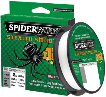 Spiderwire splétaná šňůra stealth smooth 12 průhledná 150 m - 0,23 mm 23,6 kg