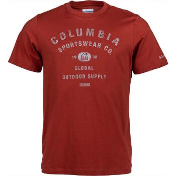 Columbia M PATH LAKE GRAPHIC TEE Pánské triko, červená, velikost S