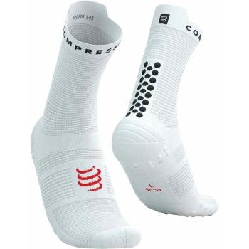 Compressport PRO RACING SOCKS V4.0 RUN HIGH Běžecké ponožky, bílá, velikost