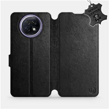 Flip pouzdro na mobil Xiaomi Redmi Note 9T 5G - Černé - kožené - Black Leather (5903516625697)