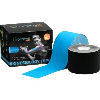 BronVit SPORT KINESIO TAPE SET 5CM X 6 M Set kinesiologických tejpů, černá, velikost 600