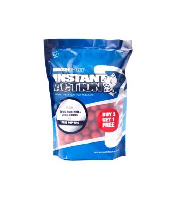 Nash Boilie Instant Action Squid & Krill - 12mm 1kg