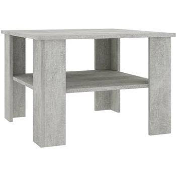 Konferenční stolek betonově šedý 60 × 60 × 42 cm dřevotříska (800211)
