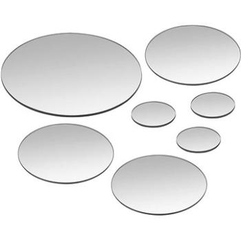 Sada nástěnných zrcadel 7 kusů kulaté sklo (245692)