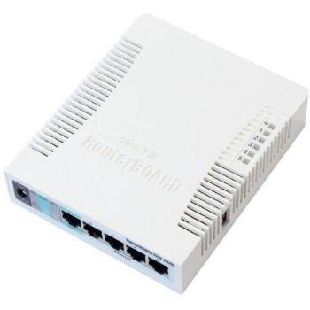 MikroTik RouterBOARD RB951G-2HnD, 600MHz CPU, 128MB RAM, 5x LAN, integr. 2.4GHz Wi-Fi, vč. L4 licence, RB951G-2HnD