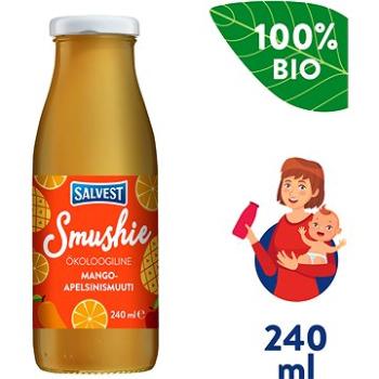 SALVEST Smushie BIO Ovocné smoothie s mangem, ananasem a pomerančovou dužinou (240 ml) (4740073076613)