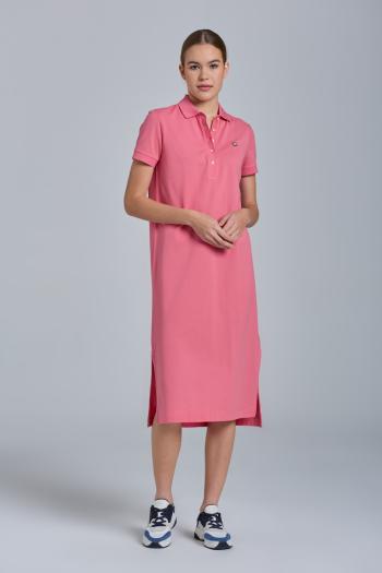 ŠATY GANT PIQUE POLO DRESS růžová XL