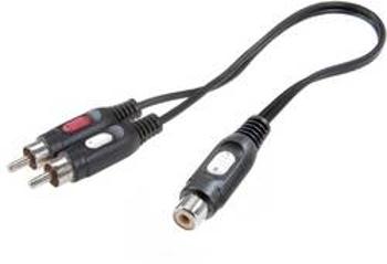 Cinch audio Y adaptér SpeaKa Professional SP-7869924, černá