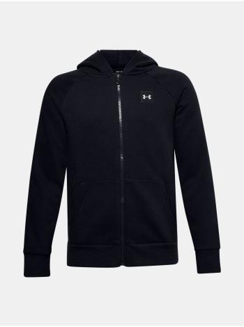 Černá mikina Under Armour UA RIVAL FLEECE FZ HOODIE