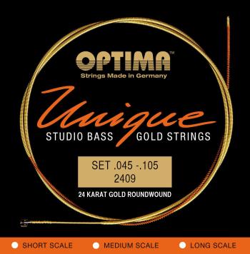 Optima 2409.L 24K Unique Gold Long Scale Struny pro baskytaru