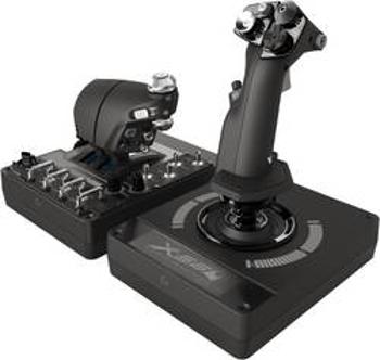 Joystick k leteckému simulátoru Logitech Gaming Pro Flight X56 Rhino USB PC černá vč. posuvných regulátorů