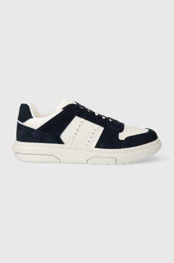 Sneakers boty Tommy Jeans THE BROOKLYN SUEDE tmavomodrá barva, EM0EM01371