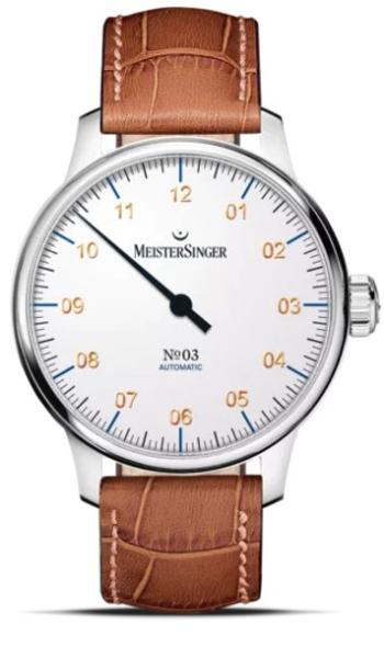 MeisterSinger N°03 AM901G - Světle hnědý kožený řemínek