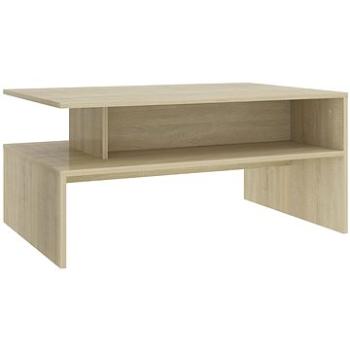 SHUMEE Konferenční stolek dub sonoma 90 × 60 × 42,5 cm dřevotříska, 803257 (803257)