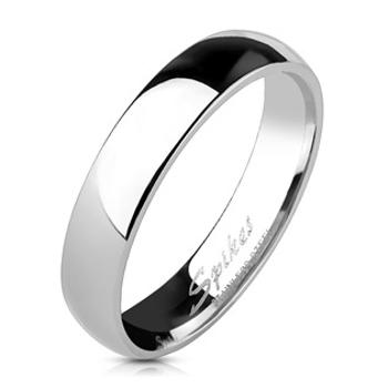 Šperky4U Ocelový prsten šíře 4 mm, vel. 70 - velikost 70 - OPR1233-70