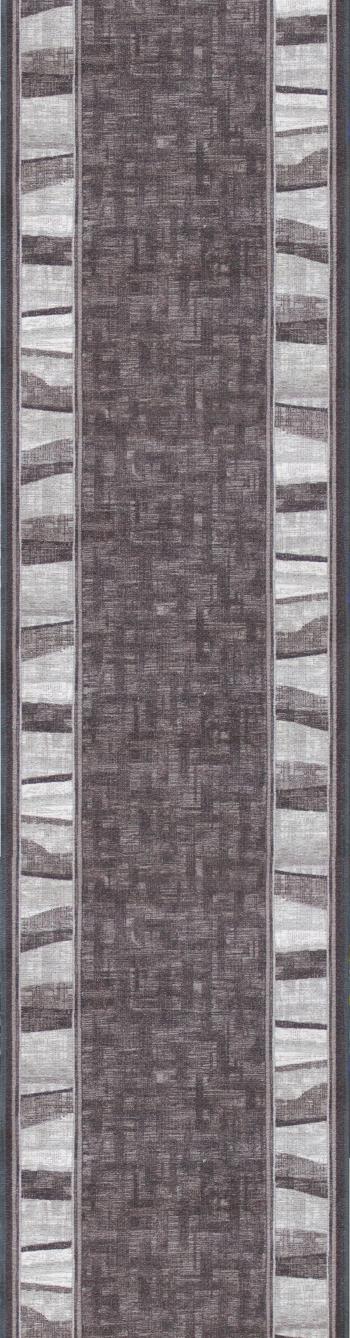 Associated Weavers koberce Protiskluzový běhoun na míru Linea 97 s obšitím - šíře 67 cm s obšitím Šedá