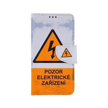 TopQ iPhone 11 knížkové Pozor elektrické zařízení 49790 (Sun-49790)