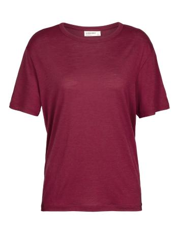 dámské merino triko krátký rukáv ICEBREAKER Wmns Granary SS Tee, Cherry (vzorek) velikost: S