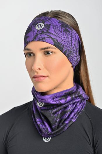 Nessi Sportswear Termoaktivní Sportovní Čelenka AON-16P60 Ornamo Purple Velikost: S/M