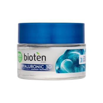 Bioten Hyaluronic 3D Antiwrinkle Overnight Cream 50 ml noční pleťový krém pro ženy proti vráskám; na dehydratovanou pleť