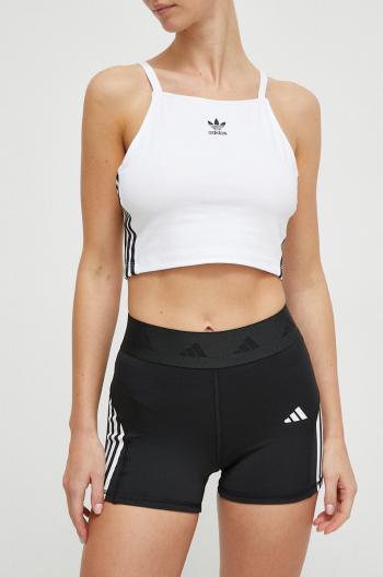 Tréninkové šortky adidas Performance Techfit Hyperglam černá barva, s potiskem, medium waist, IN9299