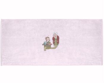 Celopotištěný sportovní ručník Babička s vnučkou