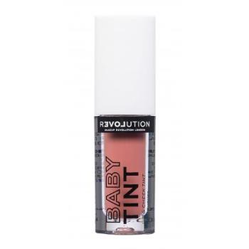 Revolution Relove Baby Tint Lip & Cheek 1,4 ml rtěnka pro ženy Blush tekutá rtěnka