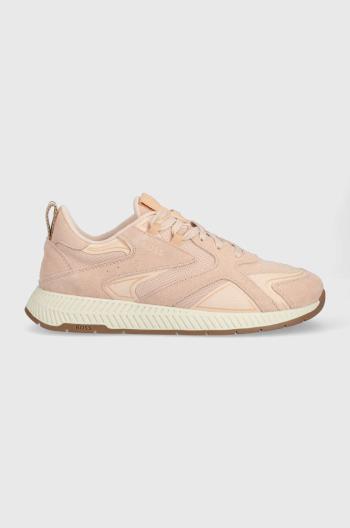 Sneakers boty BOSS Titanium růžová barva, 50486349