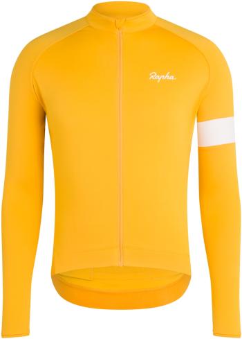 Rapha Long Sleeve Core Jersey - dark yellow/white XL
