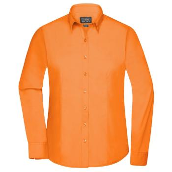 James & Nicholson Dámská košile s dlouhým rukávem JN677 - Oranžová | S