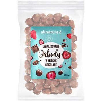 Allnature Mrazem sušené jahody v mléčné čokoládě 100 g (16246 V)
