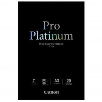 Canon Photo Paper Pro Platinum, PT-101 A3, foto papír, lesklý, 2768B017, bílý, A3, 300 g/m2, 20 ks, inkoustový