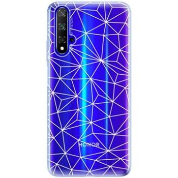 iSaprio Abstract Triangles 03 - white pro Honor 20 (trian03w-TPU2_Hon20)