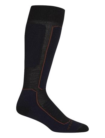 dámské merino ponožky ICEBREAKER Wmns Ski+ Medium OTC, Black/Royal Navy/Espresso velikost: L