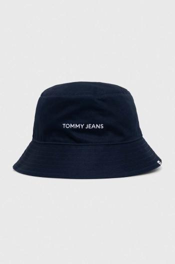 Bavlněná čepice Tommy Jeans tmavomodrá barva, AM0AM12144