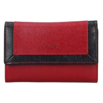 Lagen Dámská peněženka kožená BLC/4390 Červená/černá