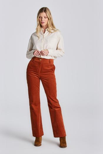 KALHOTY GANT D2. HW FLARE CORD PANTS oranžová 44