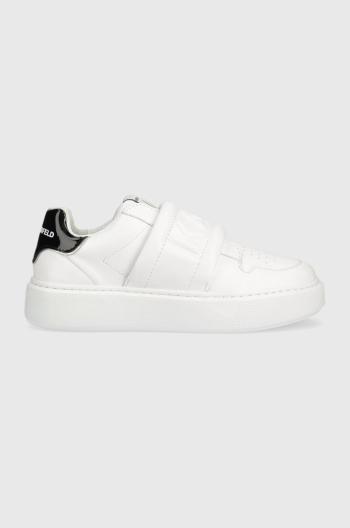 Sneakers boty Karl Lagerfeld Maxi Kup bílá barva