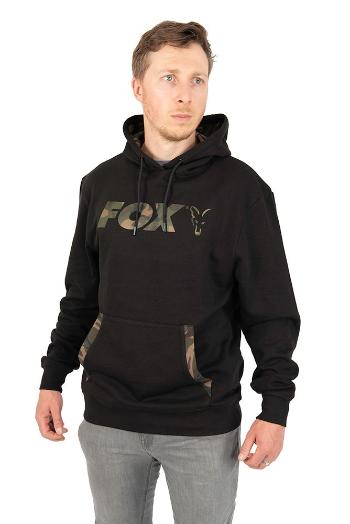 Fox Mikina LW Black/Camo Print Pullover Hoody - M