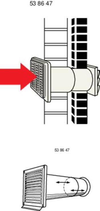 Odvětrávací kanál Wallair 125 mm