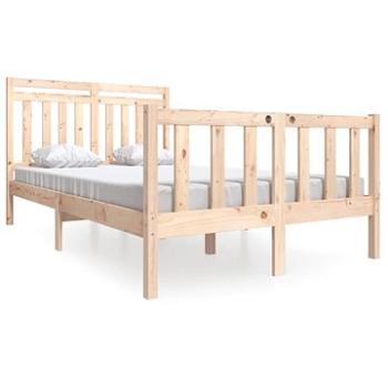 Rám postele masivní dřevo 140 × 200 cm, 3100958 (3100958)