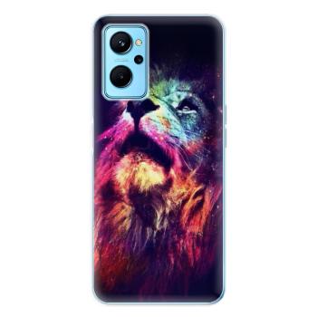 Odolné silikonové pouzdro iSaprio - Lion in Colors - Realme 9i