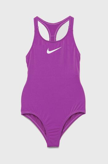 Dětské plavky Nike Kids fialová barva