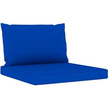 Podušky na pohovku z palet 2 ks modré textil (315062)