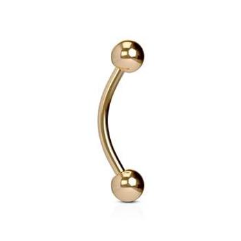 Šperky4U Piercing do obočí, barva růžové zlato - OB01046RD-1610