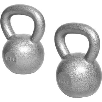 Gorilla Sports Sada kettlebell činek, litina, 12 a 16 kg