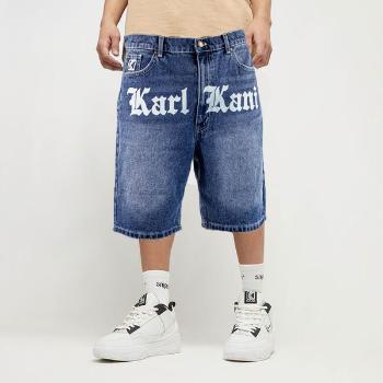 Kraťasy Karl Kani OG Old English Denim Shorts Blue - 34