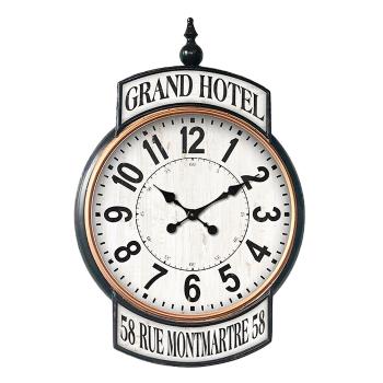 Kovové nástěnné hodiny Grand Hotel - 62*6*93 cm 5KL0216