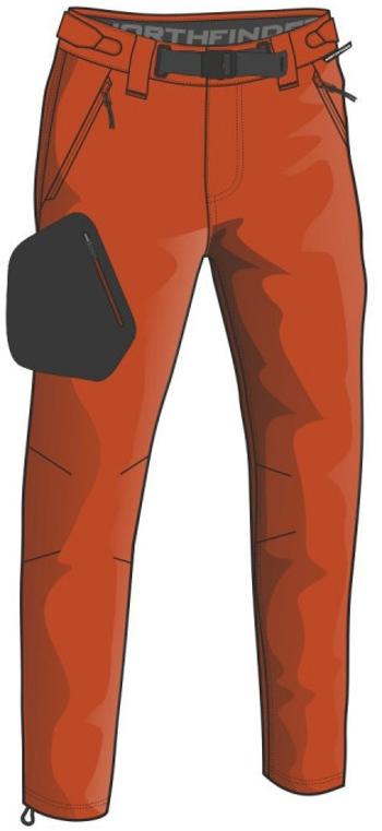 Northfinder Solier Dark red NO-3677OR-307 pánské kalhoty Velikost: XL pánské kalhoty