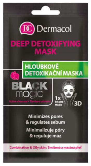 Dermacol Textilní detoxikační maska Black Magic 15 ml